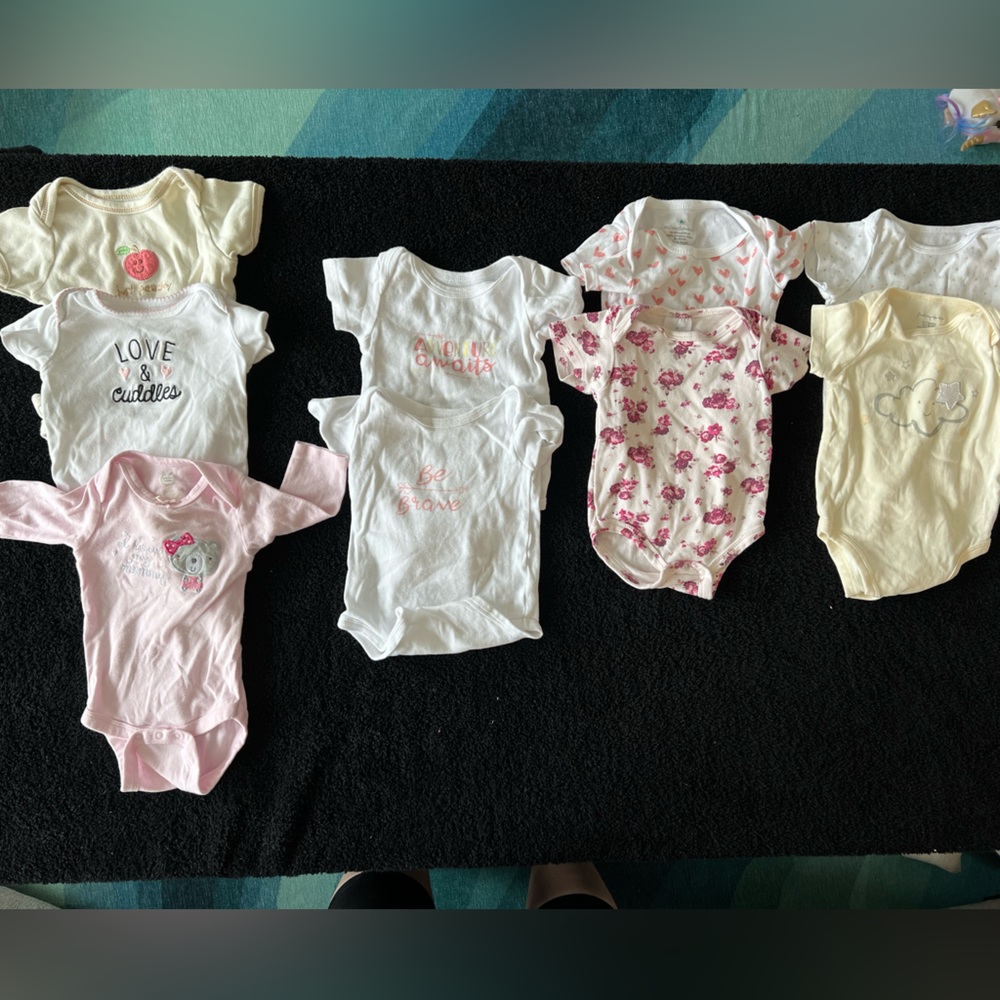 9 girls onesies